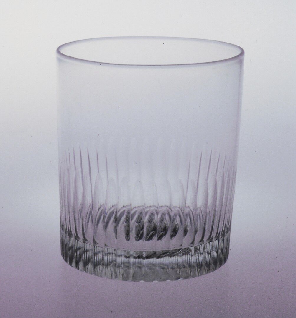 Tumbler, Bakewell, Page &amp; Bakewell (1808–1882), Blown glass, American 