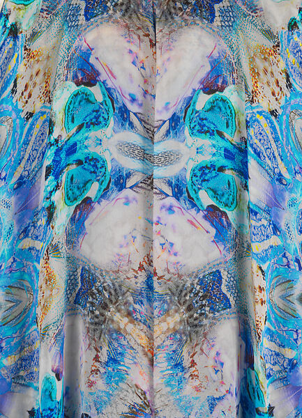 Dress, Alexander McQueen (British, founded 1992), silk, British