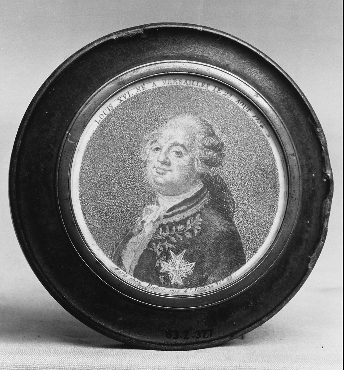 Portrait Miniature of the Marquis de Lafayette, Papier mache 
