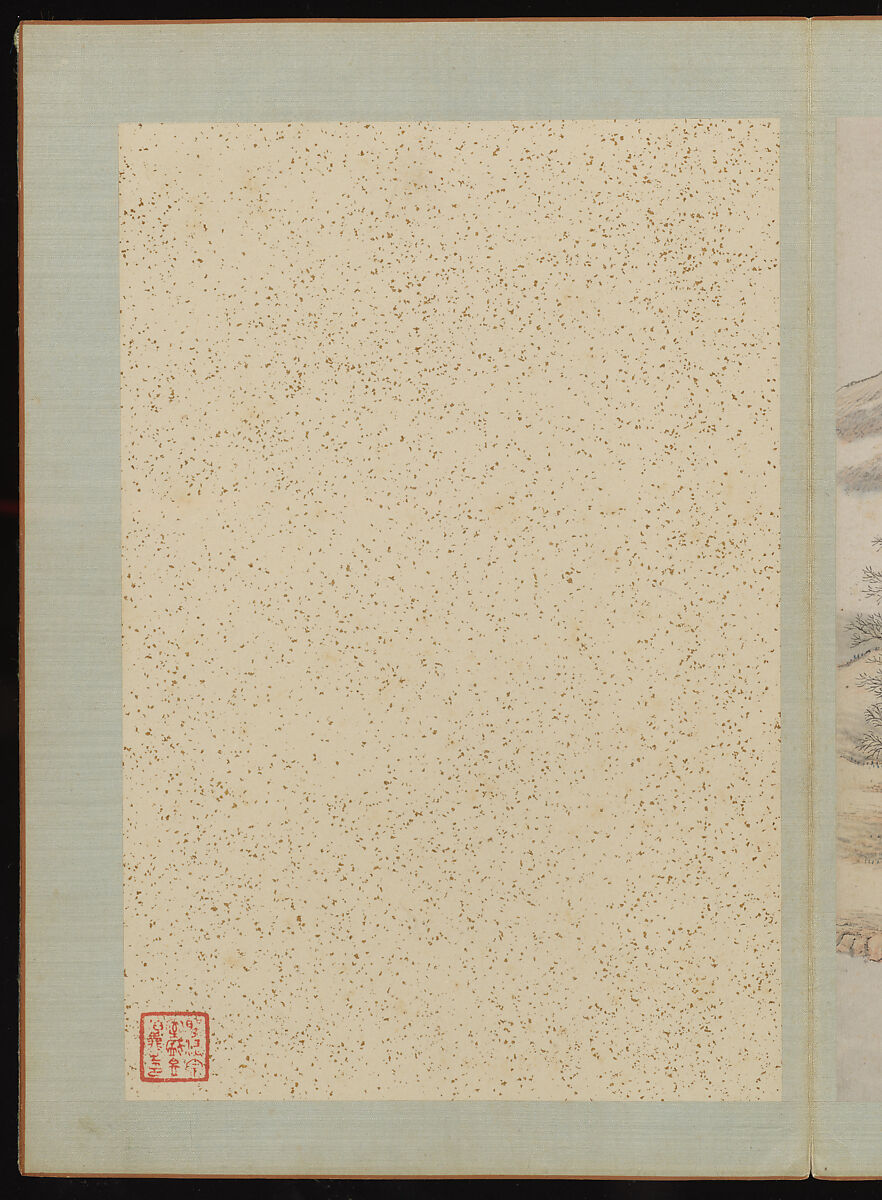 Landscapes, Shangrui (Chinese, born 1634–?), Album of eight leaves; ink and color on paper, China