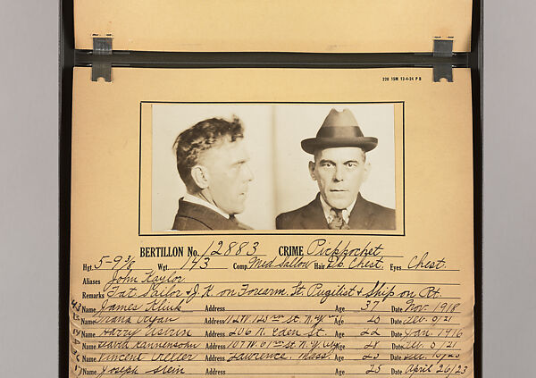 [Mugshots of Suspected Pickpockets, from American Police Files], Unknown, Gelatin silver prints