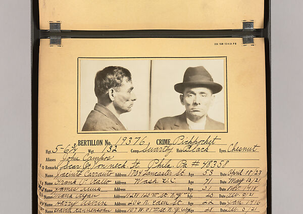 [Mugshots of Suspected Pickpockets, from American Police Files], Unknown, Gelatin silver prints
