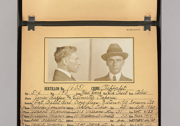 [Mugshots of Suspected Pickpockets, from American Police Files], Unknown, Gelatin silver prints