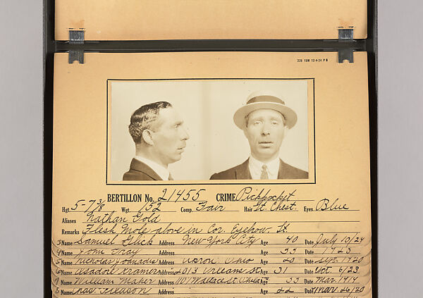 [Mugshots of Suspected Pickpockets, from American Police Files], Unknown, Gelatin silver prints