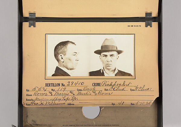 [Mugshots of Suspected Pickpockets, from American Police Files], Unknown, Gelatin silver prints