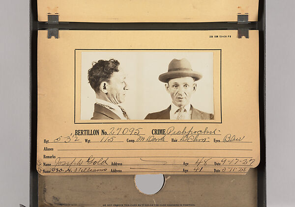 [Mugshots of Suspected Pickpockets, from American Police Files], Unknown, Gelatin silver prints