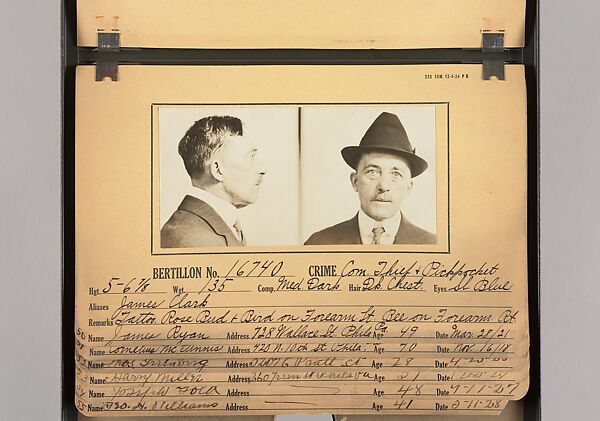 [Mugshots of Suspected Pickpockets, from American Police Files], Unknown, Gelatin silver prints