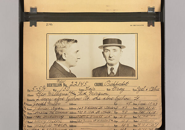 [Mugshots of Suspected Pickpockets, from American Police Files], Unknown, Gelatin silver prints