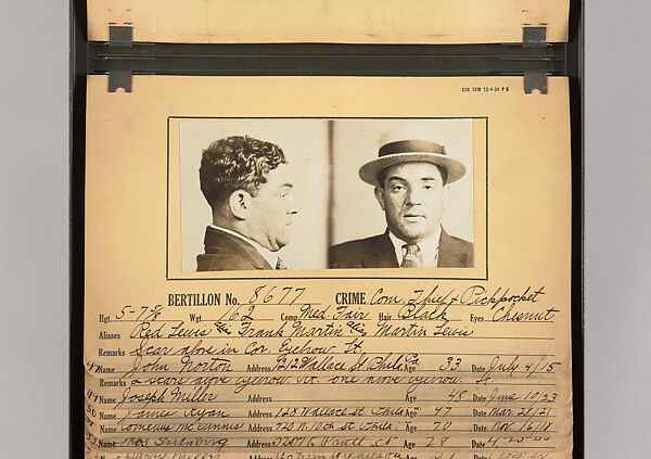 [Mugshots of Suspected Pickpockets, from American Police Files], Unknown, Gelatin silver prints