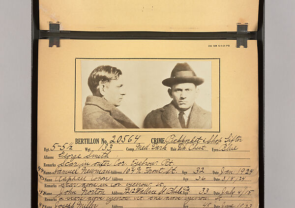 [Mugshots of Suspected Pickpockets, from American Police Files], Unknown, Gelatin silver prints
