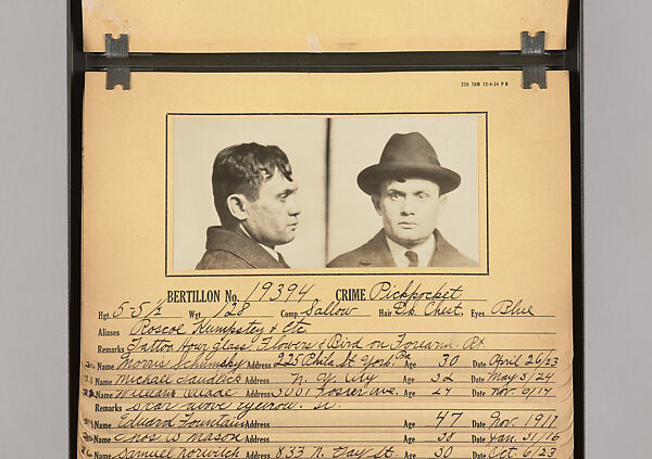 [Mugshots of Suspected Pickpockets, from American Police Files], Unknown, Gelatin silver prints