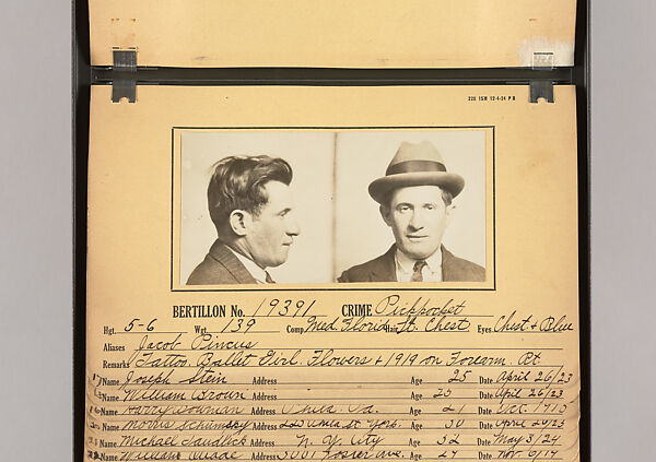 [Mugshots of Suspected Pickpockets, from American Police Files], Unknown, Gelatin silver prints