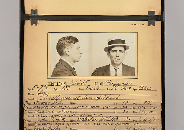 [Mugshots of Suspected Pickpockets, from American Police Files], Unknown, Gelatin silver prints