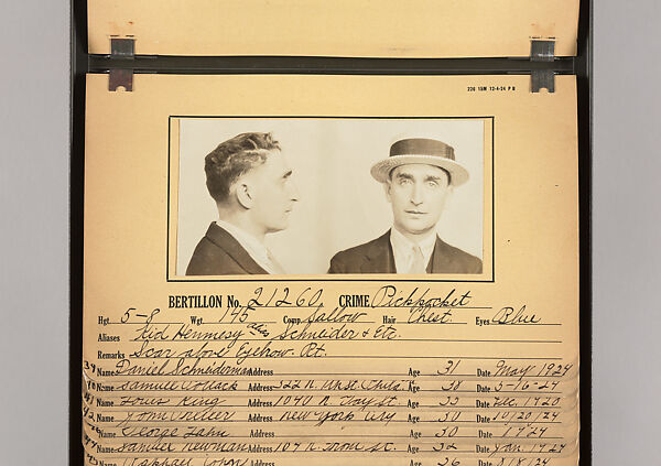 [Mugshots of Suspected Pickpockets, from American Police Files], Unknown, Gelatin silver prints