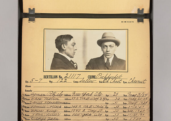 [Mugshots of Suspected Pickpockets, from American Police Files], Unknown, Gelatin silver prints