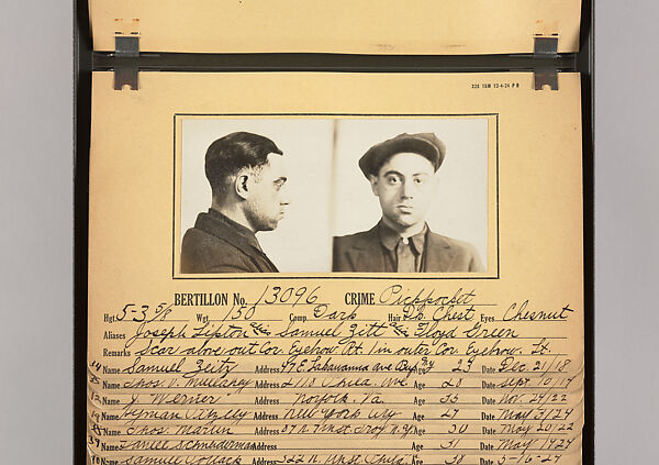 [Mugshots of Suspected Pickpockets, from American Police Files], Unknown, Gelatin silver prints