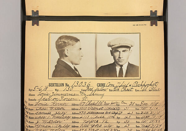 [Mugshots of Suspected Pickpockets, from American Police Files], Unknown, Gelatin silver prints