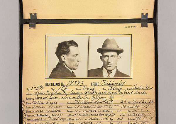 [Mugshots of Suspected Pickpockets, from American Police Files], Unknown, Gelatin silver prints