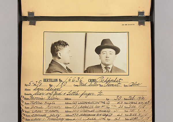 [Mugshots of Suspected Pickpockets, from American Police Files], Unknown, Gelatin silver prints