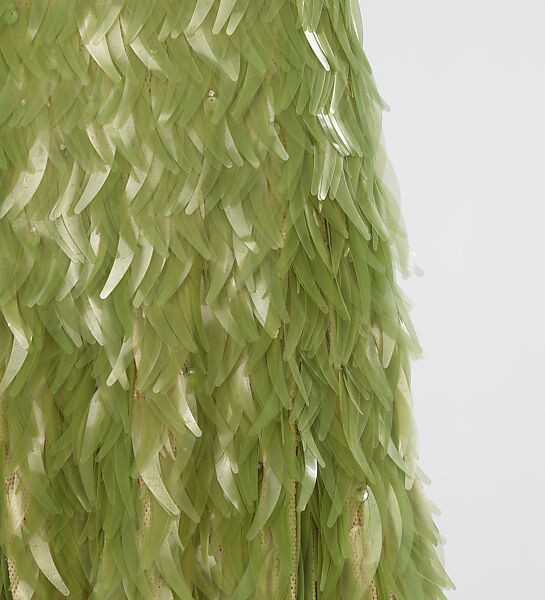 “Algae Sequin” dress, 3.1 Phillip Lim (American, founded 2004), algae, bamboo, shell (abalone), glass, American