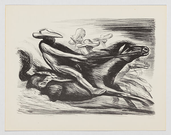Galloping riders on horses (El Galope), from 