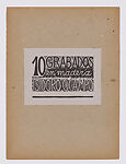 10 grabados en madera (10 Woodcuts), Isidoro Ocampo, Mexican (1910–1983), Woodcut