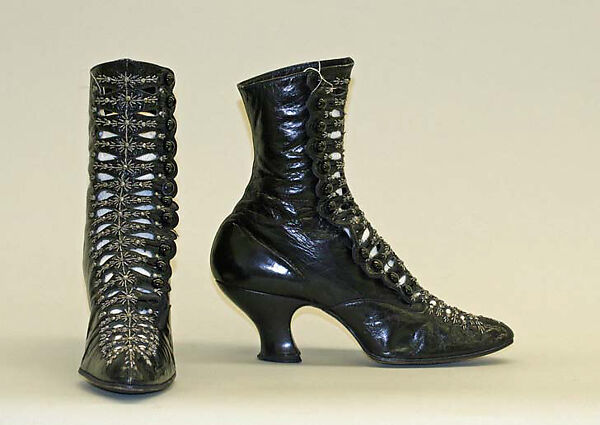 Shoes, leather, American 