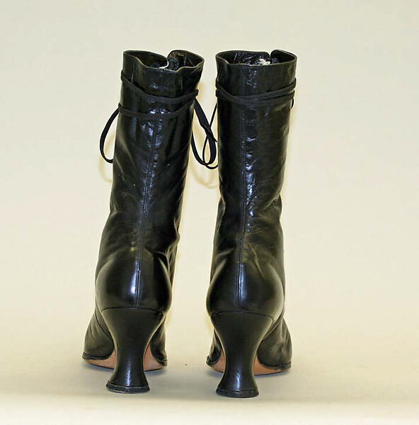 Shoes, leather, cotton, American