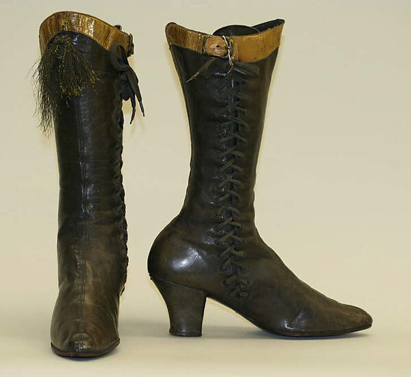 Boots, J. &amp; J. Slater (American), leather, American 