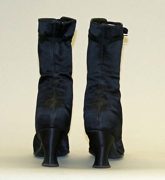 Boots, silk, American
