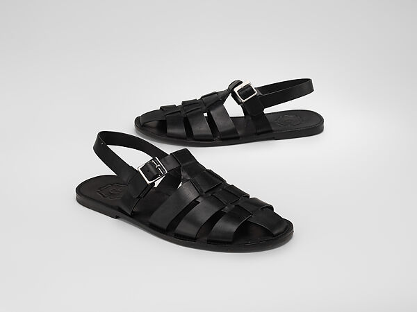 Ensemble, Paolo Carzana, cotton; leather, British