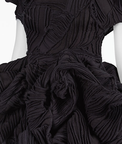 "Puff-Puff" dress and "Peruke" headpiece, Torishéju (British, founded 2023), cotton, silk, British