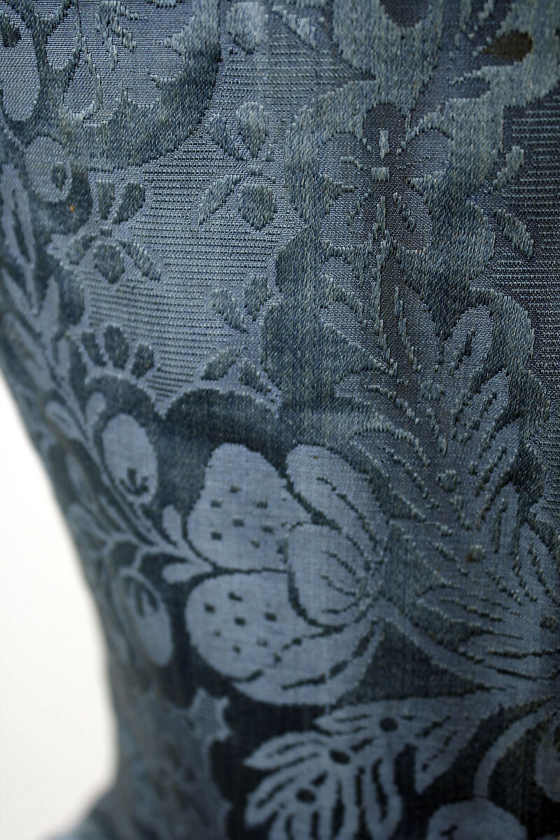 Corset, silk, baleen, leather, cotton, European