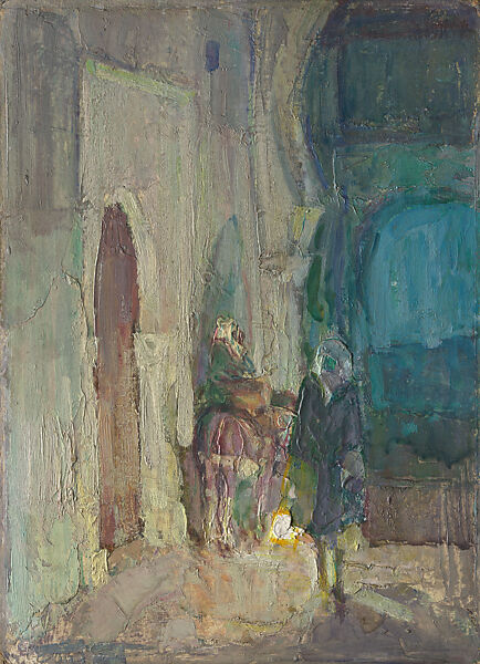 Untitled (Flight into Egypt), Henry Ossawa Tanner (American, Pittsburgh, Pennsylvania 1859–1937 Paris), Oil on paperboard, American