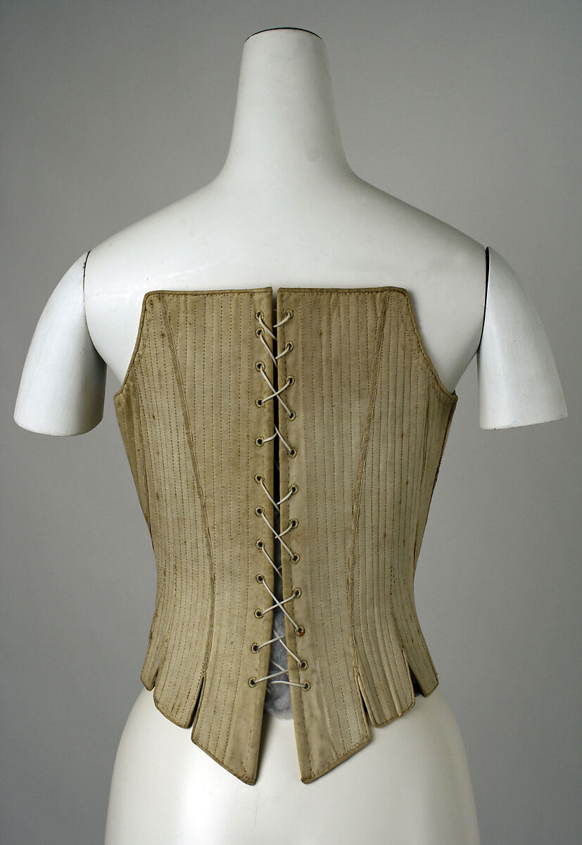 Corset, cotton, American
