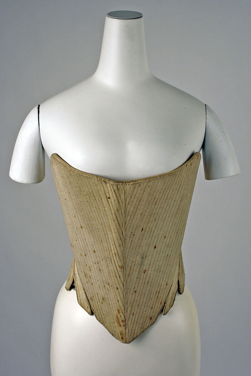 18th Century Corset 1735-1750. Renaissance Corset. Smooth-covered Stays &  Stomacher Flowered Satin -  Canada