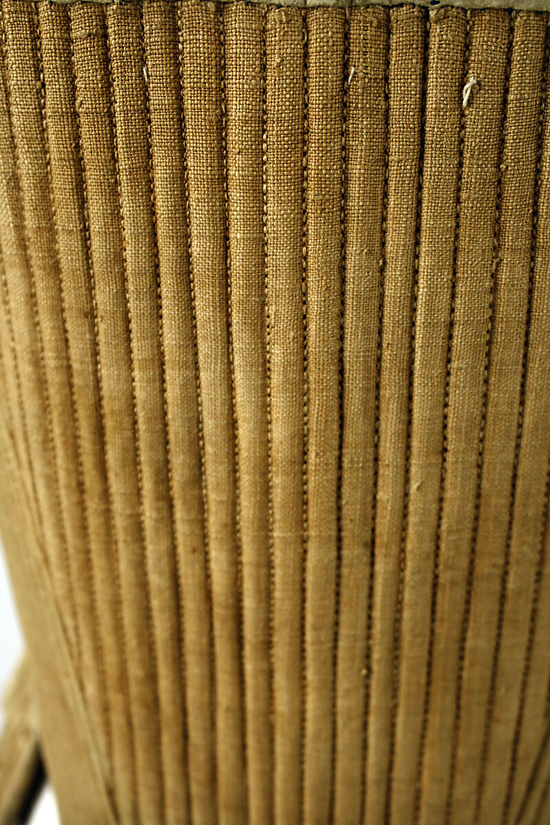 Corset, linen, wood, American