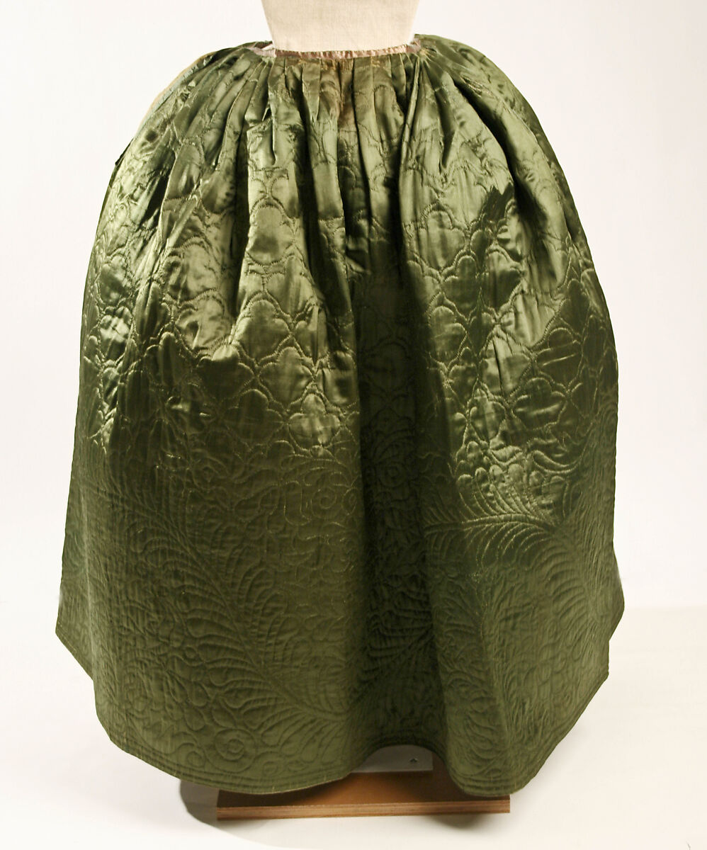 Petticoat, silk, American 