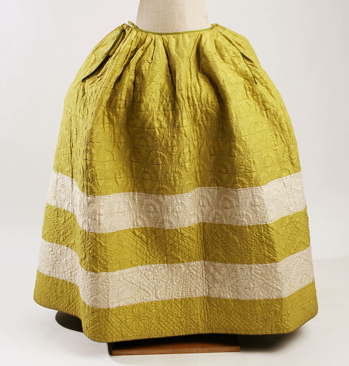 Petticoat, silk, British 