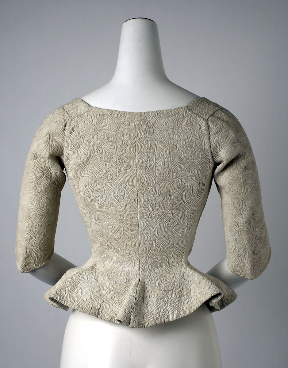 Bodice, cotton, American or European