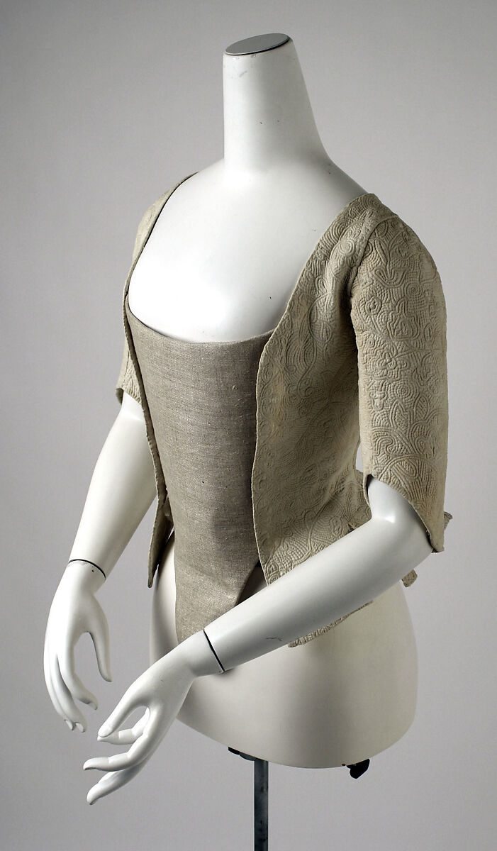 Bodice, cotton, American or European