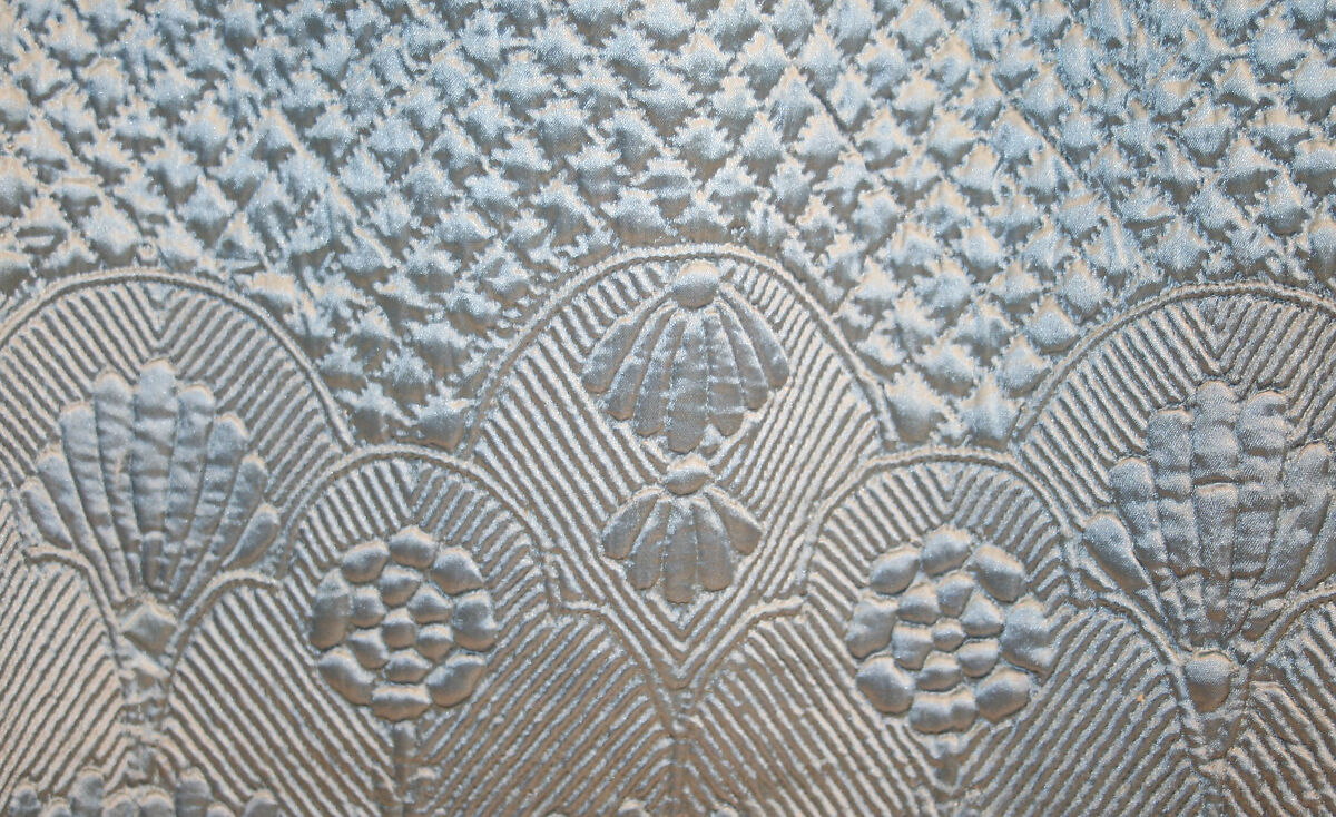 Petticoat, silk, cotton, probably French