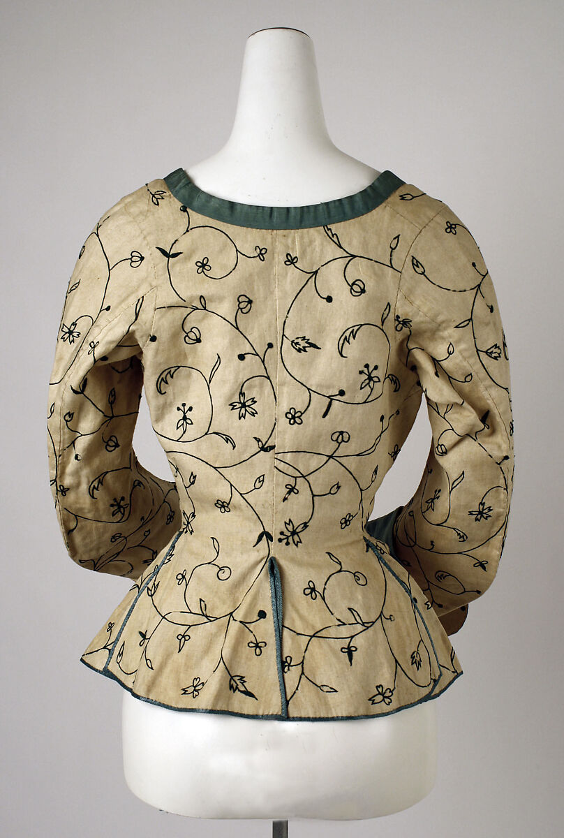 Jacket, linen, silk, wool, British