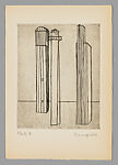He Disappeared into Complete Silence, Louise Bourgeois (American, Paris 1911–2010 New York), Engraving and drypoint with letterpress in a linen portfolio cover