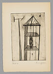He Disappeared into Complete Silence, Louise Bourgeois (American, Paris 1911–2010 New York), Engraving and drypoint with letterpress in a linen portfolio cover
