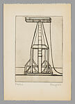 He Disappeared into Complete Silence, Louise Bourgeois (American, Paris 1911–2010 New York), Engraving and drypoint with letterpress in a linen portfolio cover