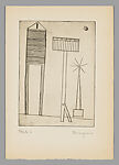 He Disappeared into Complete Silence, Louise Bourgeois (American, Paris 1911–2010 New York), Engraving and drypoint with letterpress in a linen portfolio cover