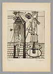 He Disappeared into Complete Silence, Louise Bourgeois (American, Paris 1911–2010 New York), Engraving and drypoint with letterpress in a linen portfolio cover