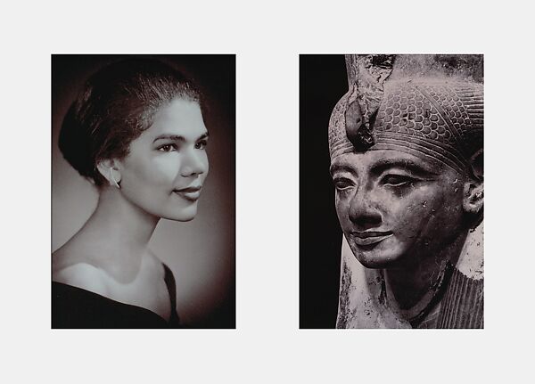 Miscegenated Family Album (Sisters IV), L: Devonia’s sister, Lorraine; R: Nefertiti’s sister, Mutnedjmet, Lorraine O'Grady  American, Silver dye bleach print