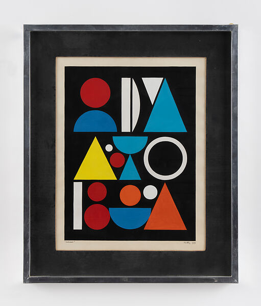 Mineur, Auguste Herbin (French, Quiévy 1882–1960 Paris), Gouache on paper 